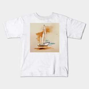 Sailing on a Sunny Day Kids T-Shirt